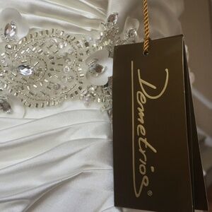 Demetrios Bridal DP228 White Size 20 NWT Corset Mermaid Wedding Dress $1,499